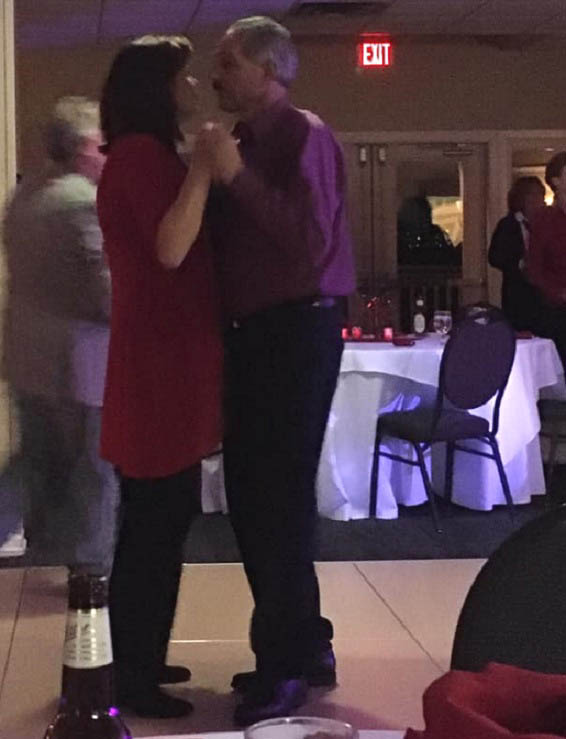 WHS79 40TH YEAR REUNION - DONNA HUTCHINSON RUPAUNO AND HUSBAND DANCING