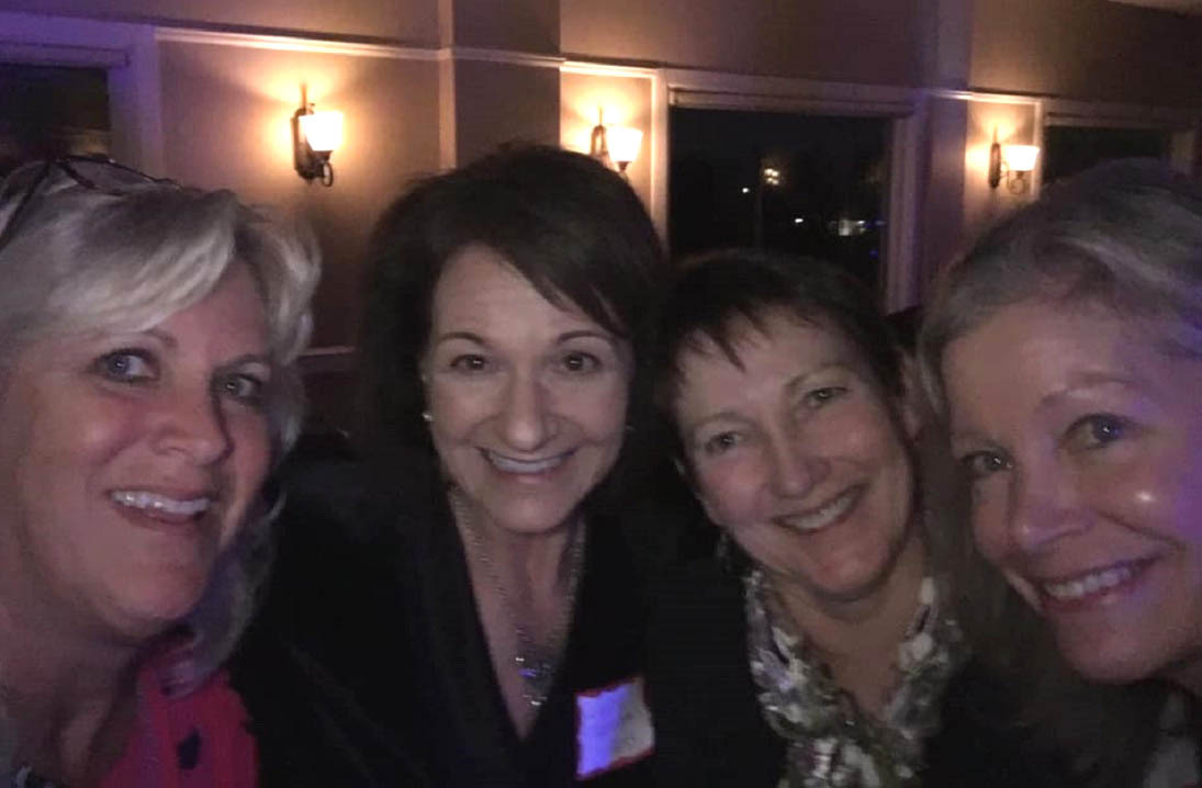 WHS79 40TH YEAR REUNION - Donna Mensinger Allen - Linda Robinson Hess - Mark Clark and Andrea Brand Houghton