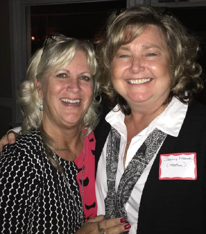 WHS79 40TH YEAR REUNION - Donna Mensinger Allen and Jeanne Matson Freeman
