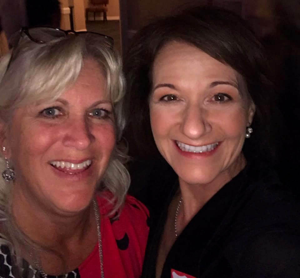 WHS79 40TH YEAR REUNION - Donna Mensinger Allen and Linda Robinson Hess