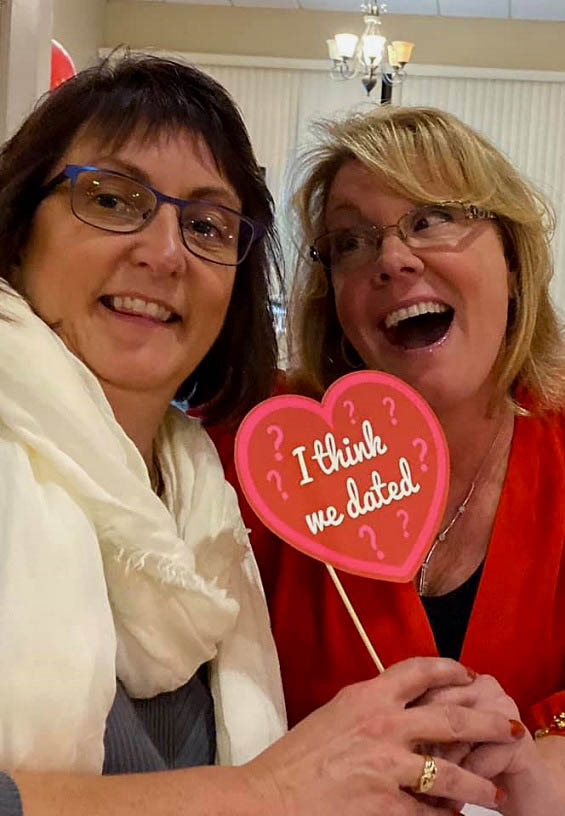 WHS79 40TH YEAR REUNION - JEANNE RUTKOWSKI DIAMICO AND DEBBIE LYONS NICHOLS