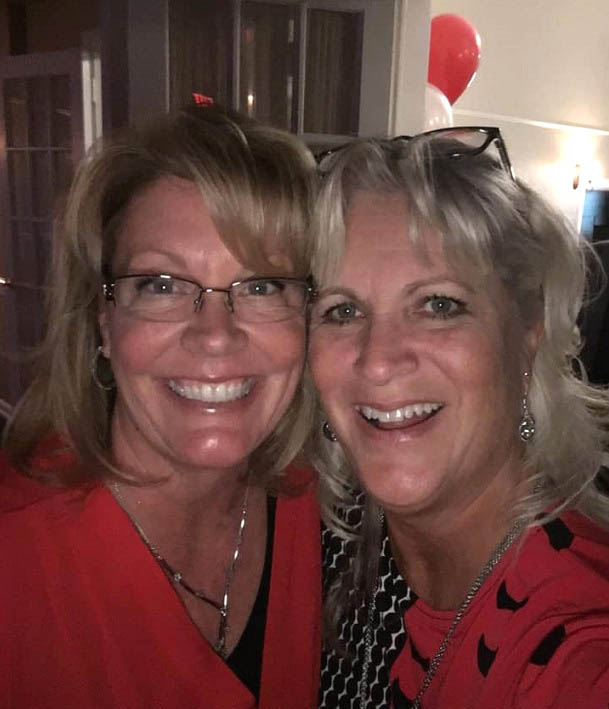 WHS79 40TH YEAR REUNION - Jeff Nichols wife Debby and Donna Mensinger Allen