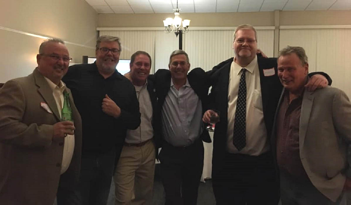 WHS79 40TH YEAR REUNION - Louie DAmico - Jeff Nichols - Dennis Brady - Gene Kelleher - Jim Kelley and Dave Derrick